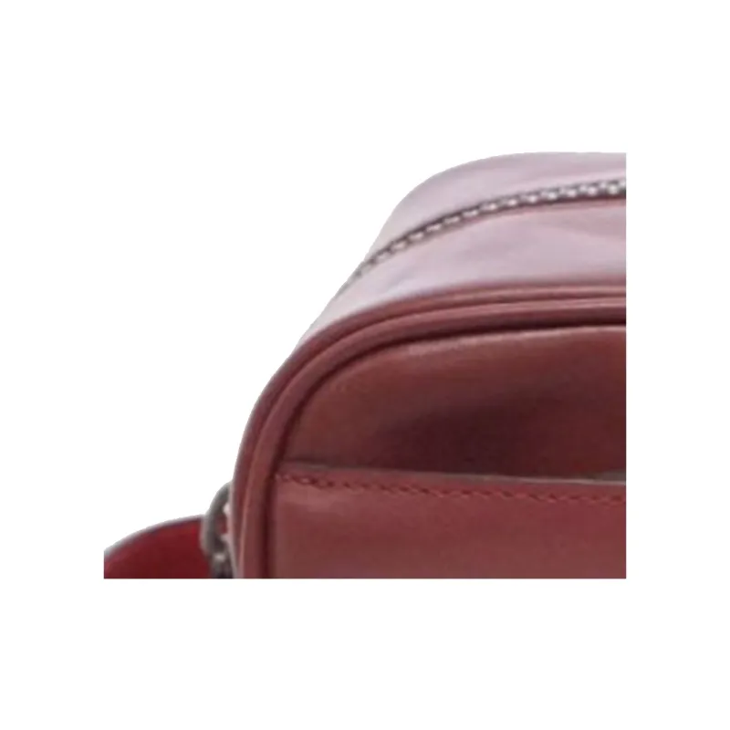 COACH Kitt Makeup Bags Red Brown-3