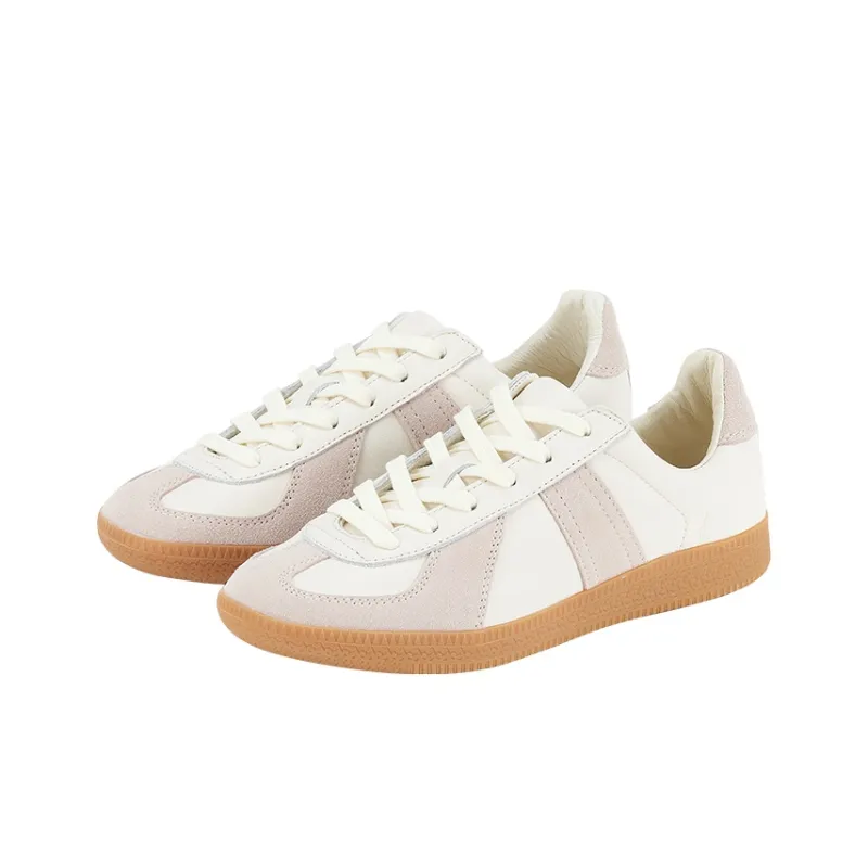 Norman Walsh Cushioning Low Top Skateboard Shoes Unisex Beige Pink-2