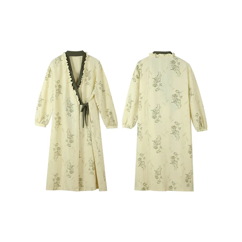 Kerener Nightgown Women's Yellow-0