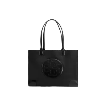 TORY BURCH Ella Patent Tote Black