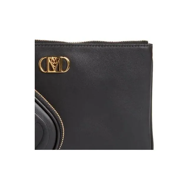 MCM Mode Travia Cow Leather Combo Bag, Wrist Bag, Clutch Women's Black/Black Gold-4