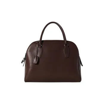 THE ROW India Calfskin Bowling Bag, Handbag Women's Chestnut