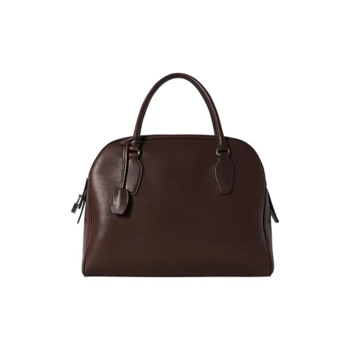 THE ROW India Calfskin Bowling Bag, Handbag Women's Chestnut