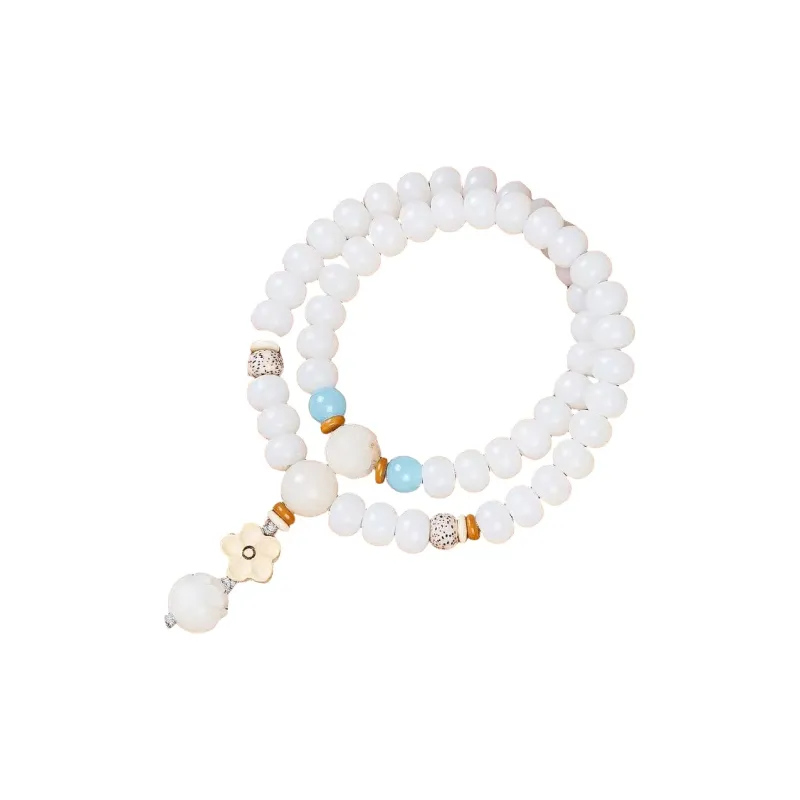 JIUHUASHAN White Jade Bodhi Bracelets Unisex-4