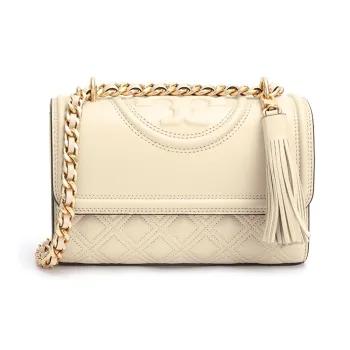 TORY BURCH Fleming Small Convertible Shoulder Bag New Cream