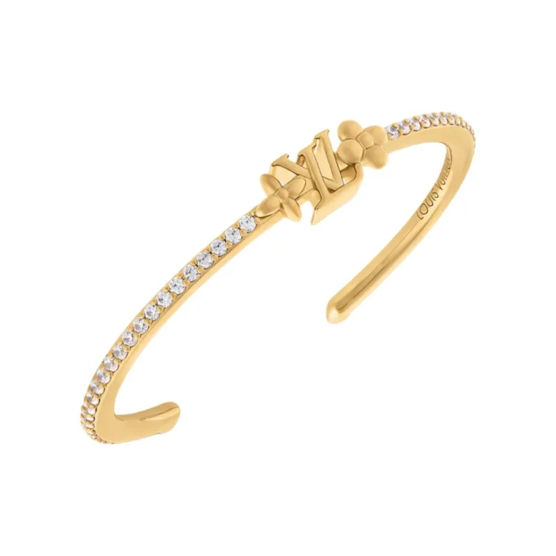 LOUIS VUITTON Gold Plated Bangles Women's Gold-1