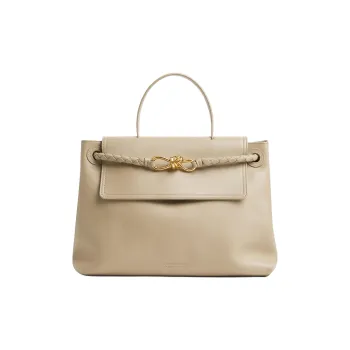 Bottega Veneta Calfskin Tote Bag Shopping Bag Shoulder Bag Crossbody Bag Handbag Medium Size Women's Beige