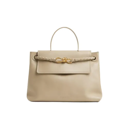 Bottega Veneta Calfskin Tote Bag Shopping Bag Shoulder Bag Crossbody Bag Handbag Medium Size Women's Beige