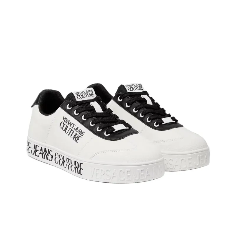 VERSACE JEANS COUTURE Court 88 Low Top Skateboard Shoes Men's White-2