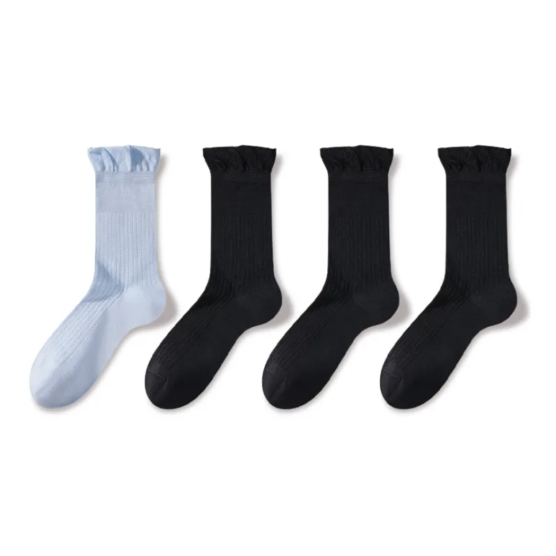 JIAZINI Mid-Calf Socks Women's 4 Pack-15