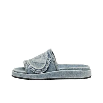 DIESEL Slide Slippers Unisex Light Blue
