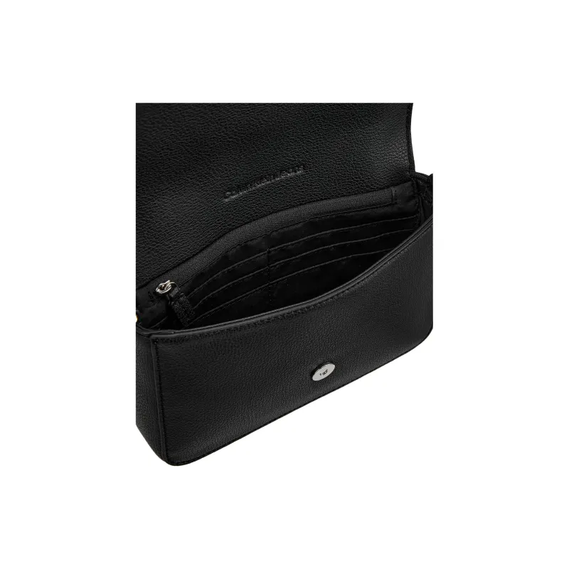 CALVIN KLEIN Minimal Collection Polyester With Polyurethane Shoulder Bag, Crossbody Bag Women's Black-2