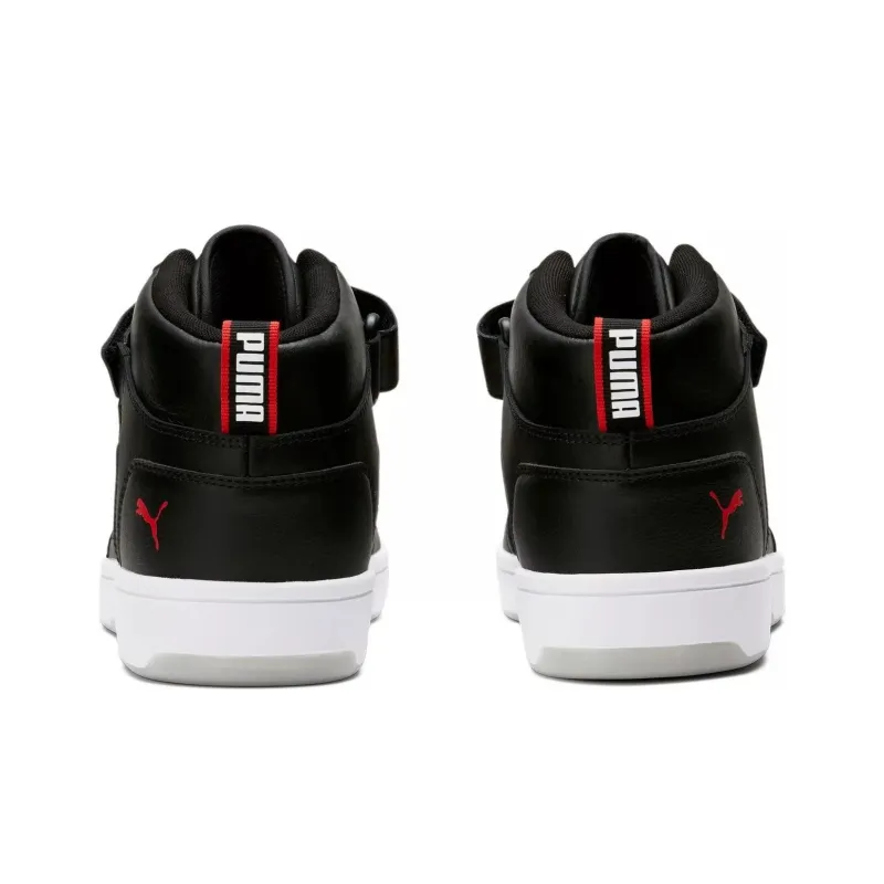 PUMA Rebound Layup Anti-Slip Wear-Resistant High-Top Skateboard Shoes Men's Black-3