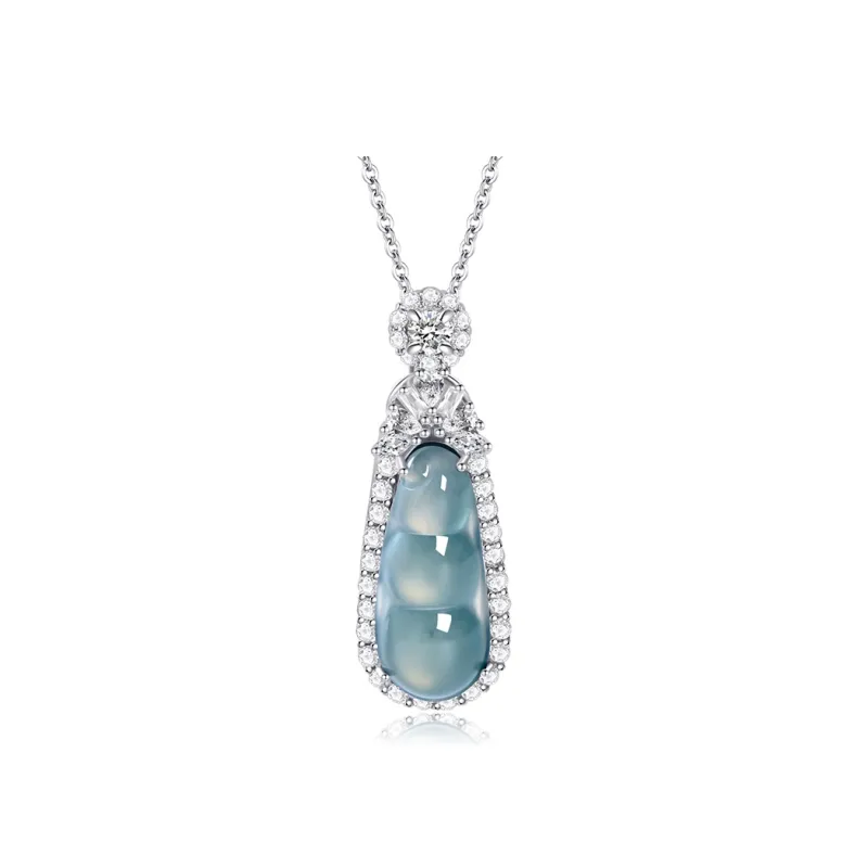 The Call Of The Heart Ice Glutinous Jadeite Necklaces Women's-0
