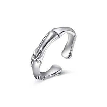 Welcome To The Treasure New Chinese Style Chinese Fashion Trend Bamboo Elegance Versatile Open Ring Rings Unisex