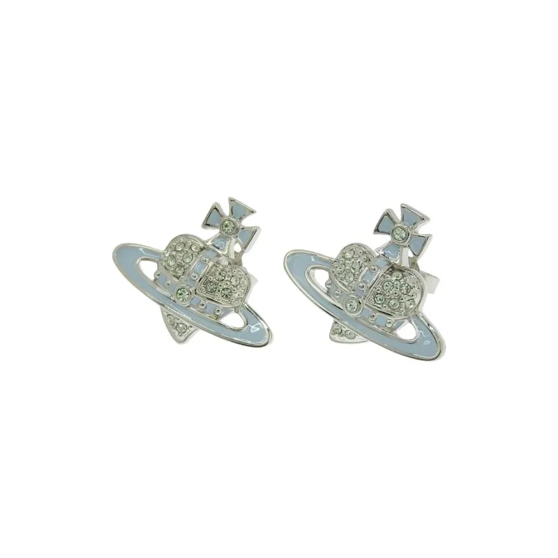 Vivienne Westwood Brass Earrings Women's Blue-0