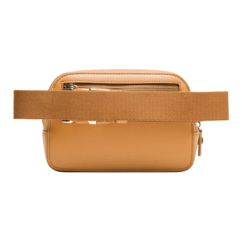 Lululemon Everywhere Leather One Shoulder Crossbody Fanny Pack Men's Chestnut Brown-2
