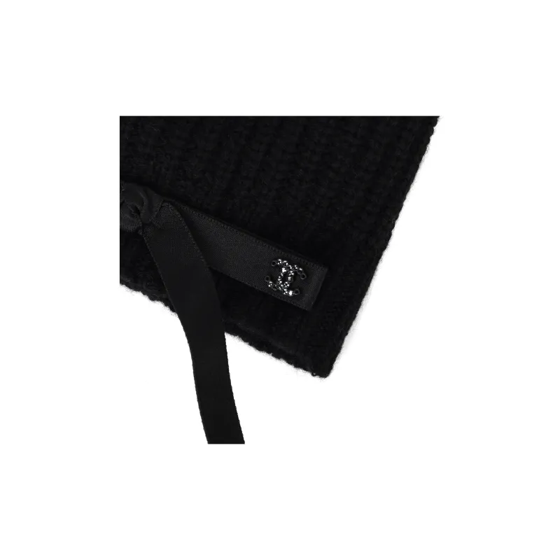CHANEL Cashmere Hats & Caps Women's Black-3