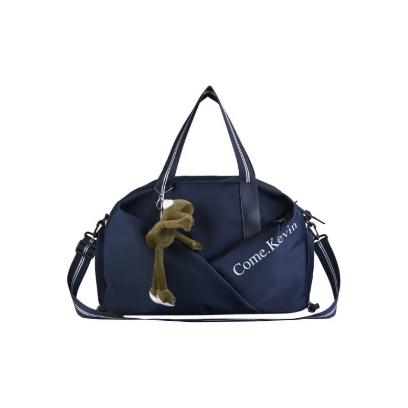BGAY Nylon Travel Bag Unisex Black/Pink/Blue-5