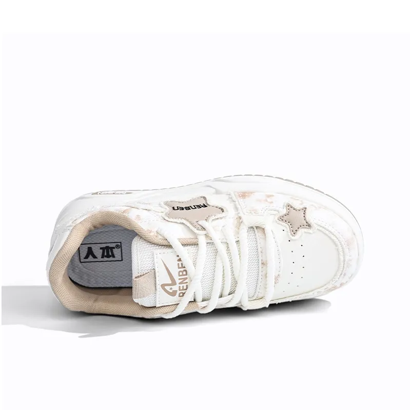 RENBEN Anti-Slip And Wear-Resistant Height Increasing Low-Top Skateboard Shoes Women's-3
