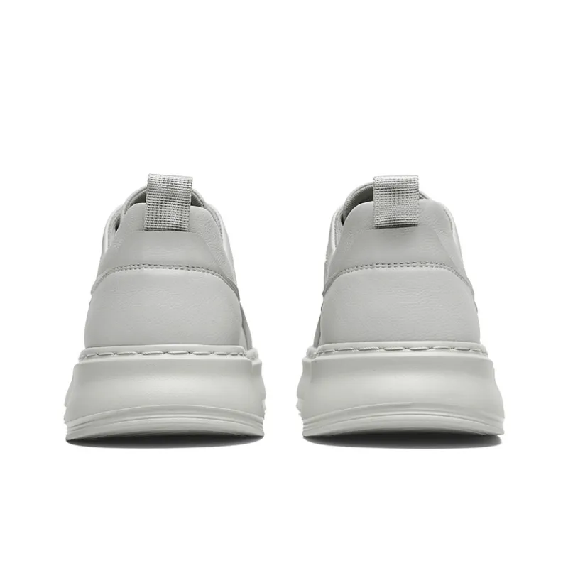 AOKANG Air Force One Series Skateboard Shoes Men Low Top Ecru, Gray-12