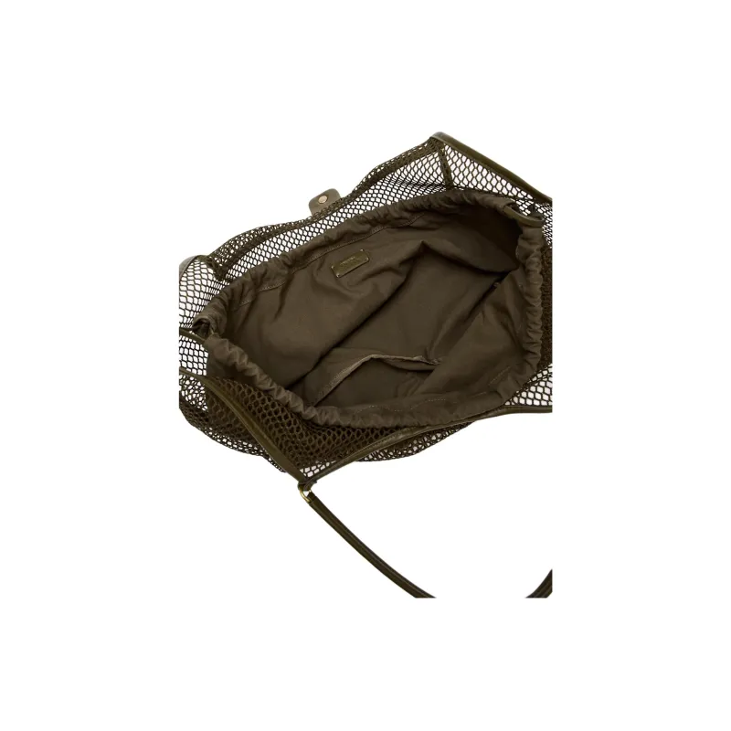 ZARA Polyester Tote Bag Shopping Bag Handbag Women's Green-5