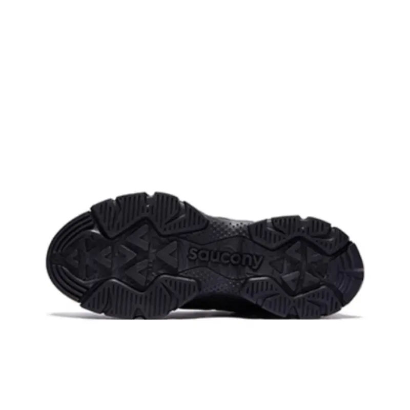 Saucony Anti Slip Wear Resistant Low Top Trekking Shoes Unisex Black-4