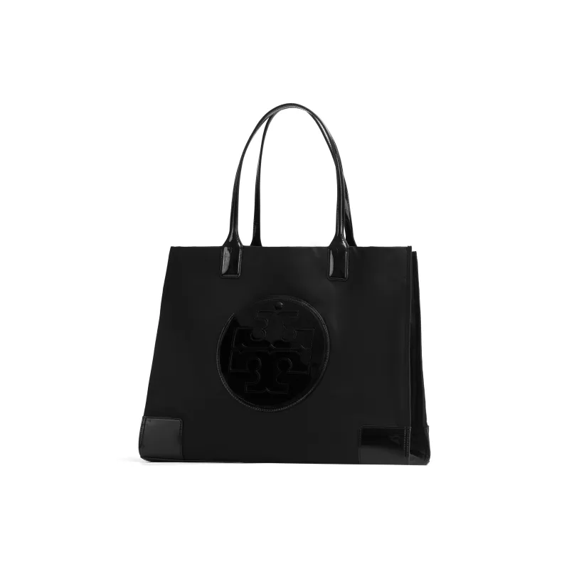 TORY BURCH Ella Patent Tote Black-1