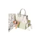 「Auspicious Clouds Embroidery Bag-Cream White」Shoulder Neck Massager+Silk Scarf+Bouquet+Box