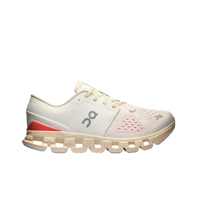 On Running Cloud X 4 Ivory SalmOn Women's-1