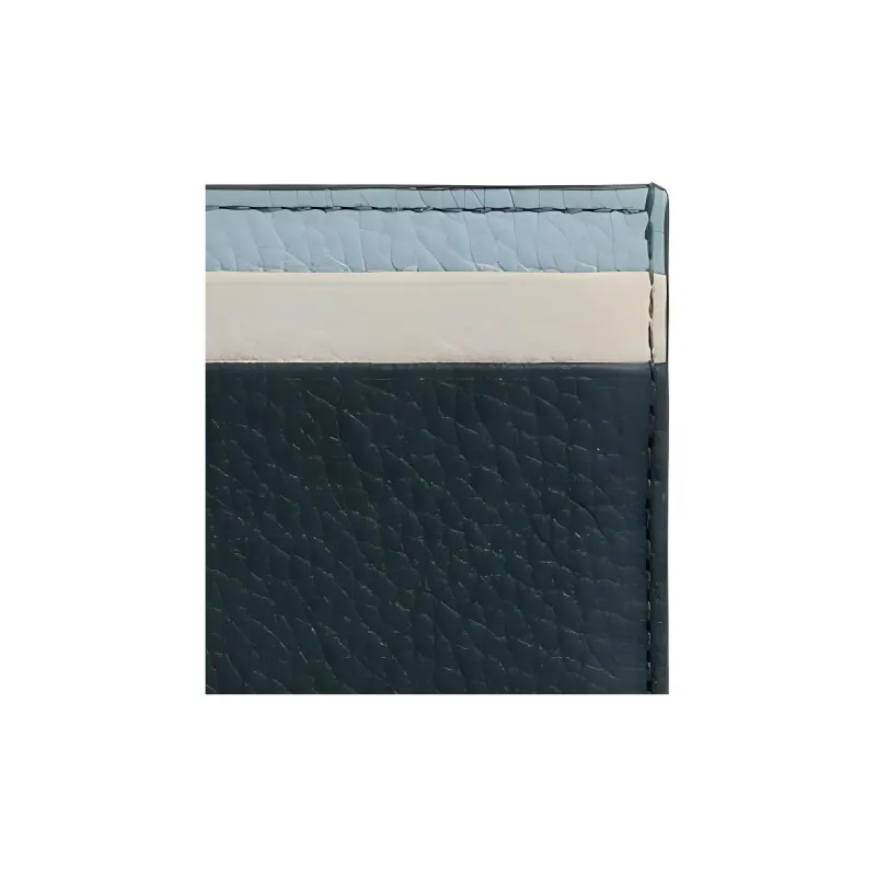 Strathberry Calfskin Card Holder Women's Deep Green Duck Egg Blue And Diamond Color.-3