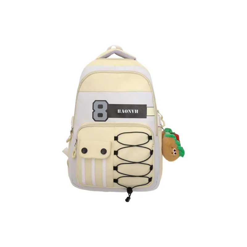 PINK·LAND Nylon Backpack Regular Unisex Multicolor-12
