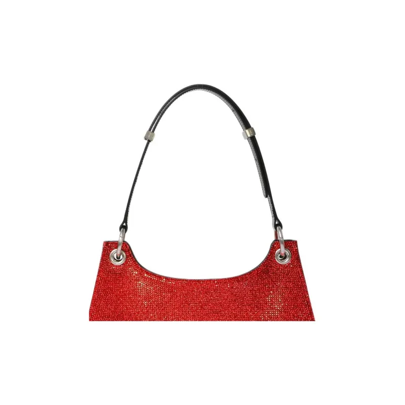 APEDE MOD Artificial Leather One Shoulder Handbag Women's Red-4