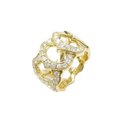 Cartier 2010s 18K Yellow Gold C De Cartier Diamond Ring