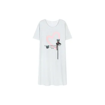 WANANNI Nightgown Women's Light Blue