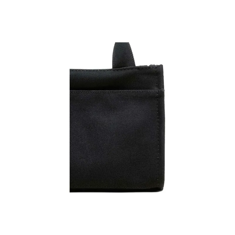 DKNY 100% Cotton Tote Bag Shopping Bag Shoulder Bag Crossbody Bag Handbag Small Size Women's Black-4