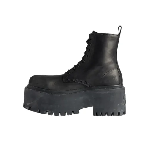 Balenciaga Strike Platform Lace Up Boots Women's