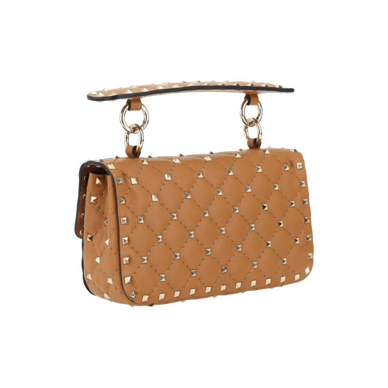 Valentino GARAVANI Calfskin Shoulder Bag Crossbody Bag Handbag Small Size Women's Brown-2