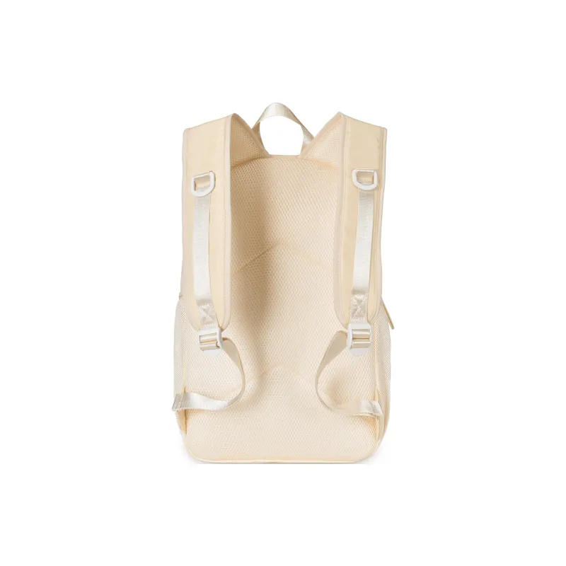 FINITE LOOP Eco-Friendly Fabric Backpack Unisex White Blue-12