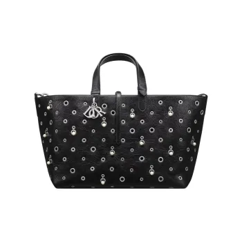 DIOR Toujours Cow Leather Handbag Women's Black