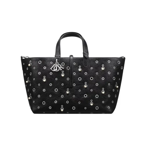 DIOR Toujours Cow Leather Handbag Women's Black