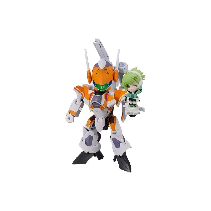 BANDAI TINY SESSION Macross DELTA VF 31E Zick Fighter Chase Custom+Rennah Assembled Models-0