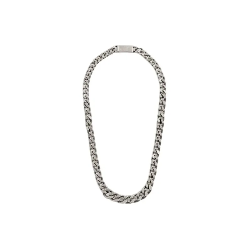 ZARA Metal 925 Sterling Silver Necklaces Men's Silver-0