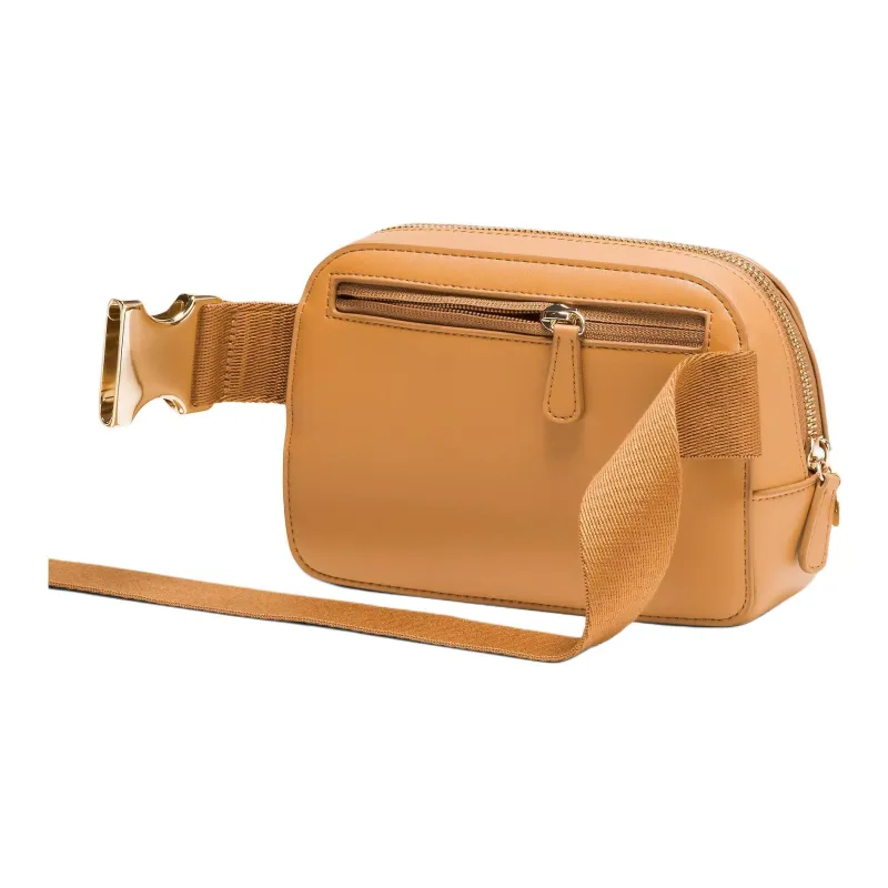 Lululemon Everywhere Leather One Shoulder Crossbody Fanny Pack Men's Chestnut Brown-1