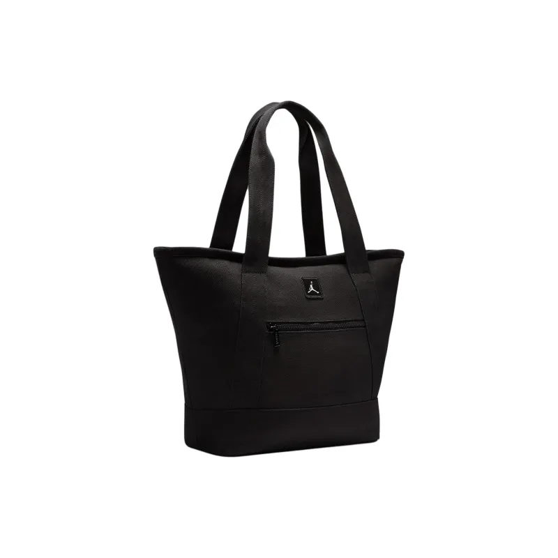 Jordan Cotton Tote Bag, Shopping Bag, Handbag Unisex Black-1