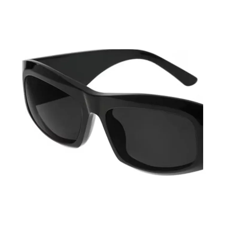 Balenciaga Acetate Bio Based Recycled Material Square Sunglasses Women's Black-2