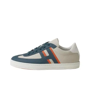HERMES Boomerang Low Top Skateboard Shoes Men's Blue White