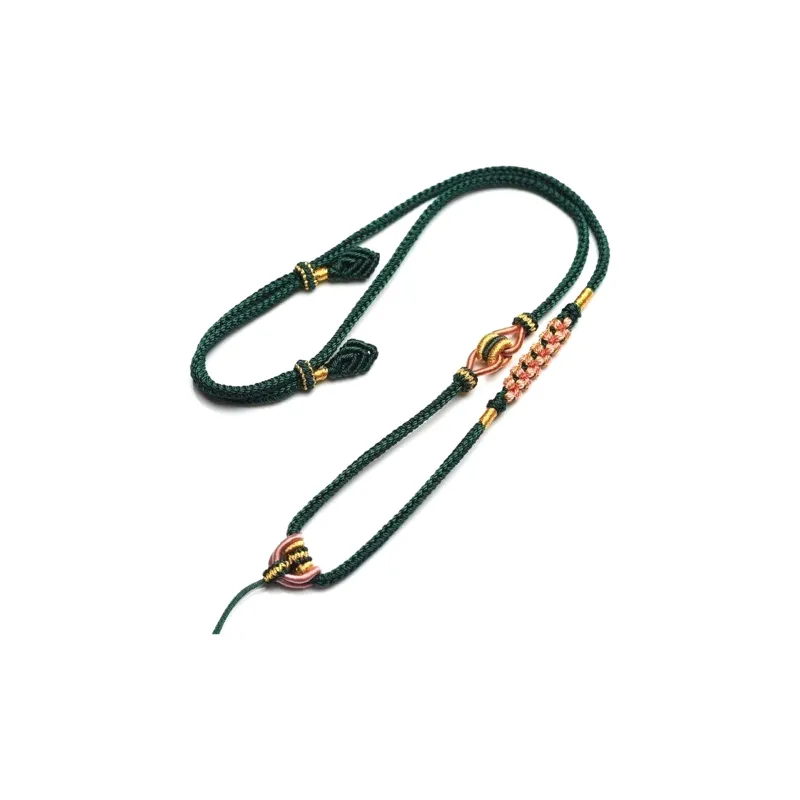 Moon Jewelry Braided String Necklaces Unisex-0