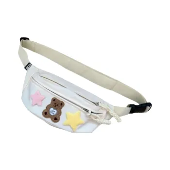 Warrior Nylon Sling Bag Regular Women's Black/Ecru/Pink/Yellow