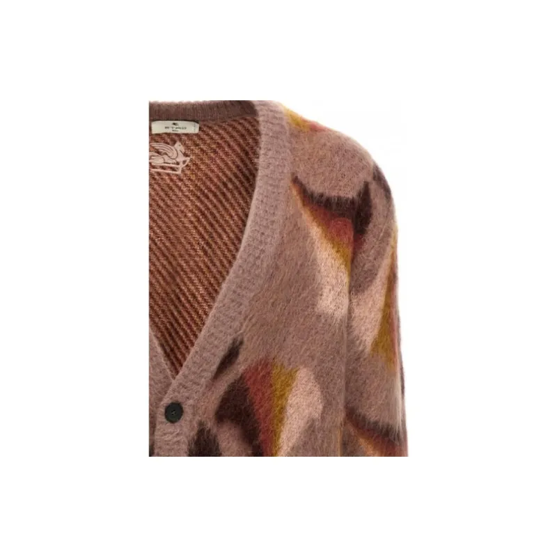 ETRO Button Up Jacquard Knitted Cardigan-2